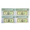 Image 1 : (4) 1993-1995 $5 Fed Reserve Notes PMG