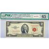 Image 1 : 1953 A $2 Legal Tender Note PMG GEM UNC 65