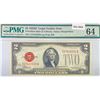 Image 1 : 1928 D $2 Legal Tender Notes PMG Ch UNC 64