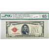 Image 1 : 1928 $5 Legal Tender Note PMG GEM UNC