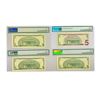 Image 2 : (4) 2001-2009 Star $5 Fed Reserve Notes PMG GEM
