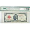 Image 1 : 1928 A $2 Legal Tender Note PMG Ch UNC 63