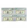 Image 1 : (4) 1963-1993 $5 Fed Reserve Notes, one w/ Star