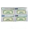 Image 2 : (4) 1963-1993 $5 Fed Reserve Notes, one w/ Star