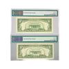 Image 2 : (2) 1981-1985 $5 Fed Reserves Notes PMG GEM UNC