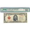 Image 1 : 1928 E $5 Legal Tender Note PMG GEM UNC 65
