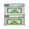 Image 2 : (2) 1934 $5 Fed Reserve Notes PMG Ch UNC 63-64
