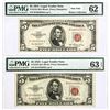 Image 1 : (2) 1953 $5 Legal Tender Notes PMG