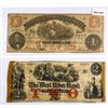 Image 1 : (2) 1800's Civil War Treasury Notes