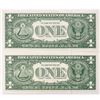 Image 2 : (2) 1957 Consec $1 Silver Cert.'s