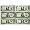 Image 1 : (6) 1957 A Consec $1 Silver Cert.'s