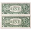 Image 2 : (2) 1957 Consec $1 Silver Cert.'s