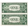 Image 2 : (2) 1935 B Consec $1 Silver Cert.'s