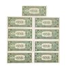 Image 2 : (9) 1935 C Consec $1 Silver Cert.'s