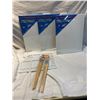 Image 1 : Artist canvases paint brushes