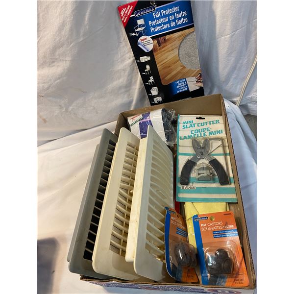 Mini slat cutters, vents, felt pads  etc