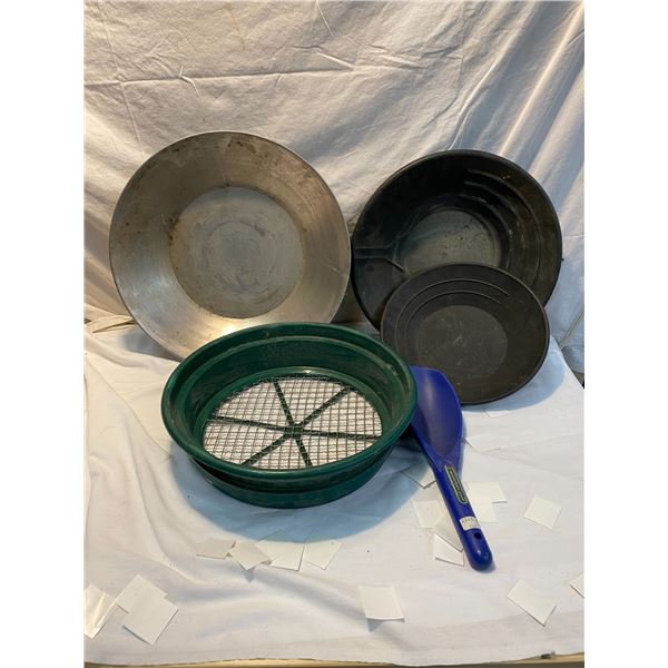 Prospectors scoop and pans