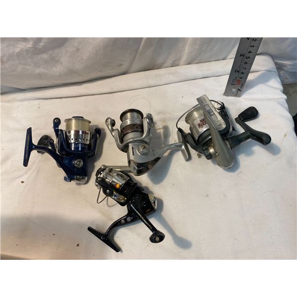 4 fishing reels