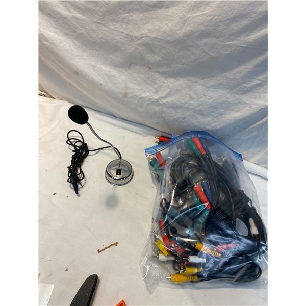 Electronics wires and mini microphone