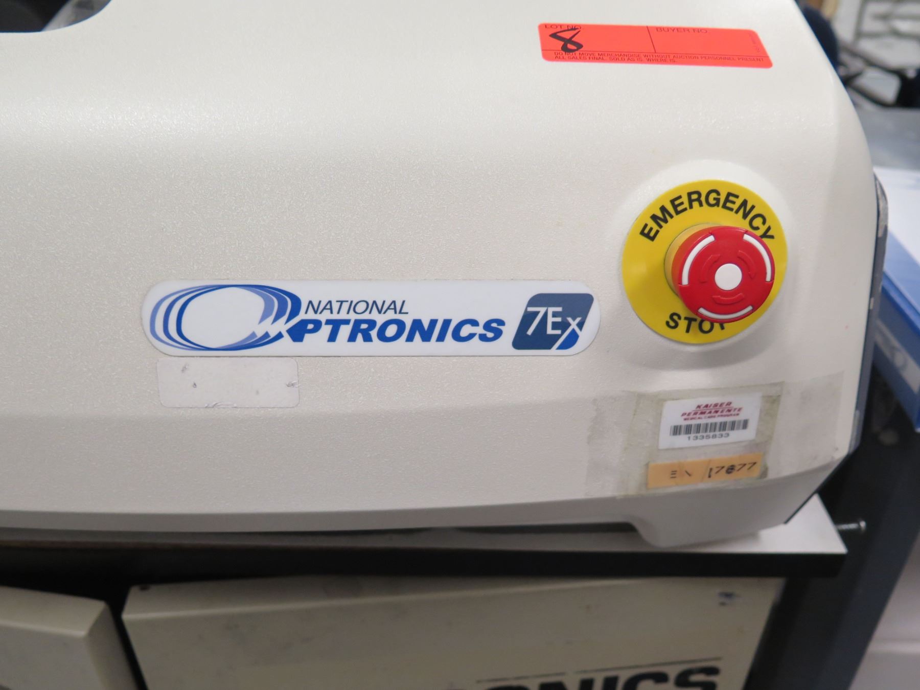 Optronic Machine National Optronics 7Ex Lens Edger V1.33 w/ Stand & Manual - Oahu Auctions