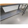 Image 2 : Metal Table w/ Undershelf & Pressed Wood Top 72"x24"x34"H