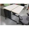 Image 10 : SIS Bilevel Surface Height Adjustable Ergonomic Desk 36"x29"x30"H  & Rolling Office Armchair