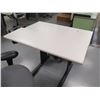Image 3 : SIS Bilevel Surface Height Adjustable Ergonomic Desk 36"x29"x30"H  & Rolling Office Armchair