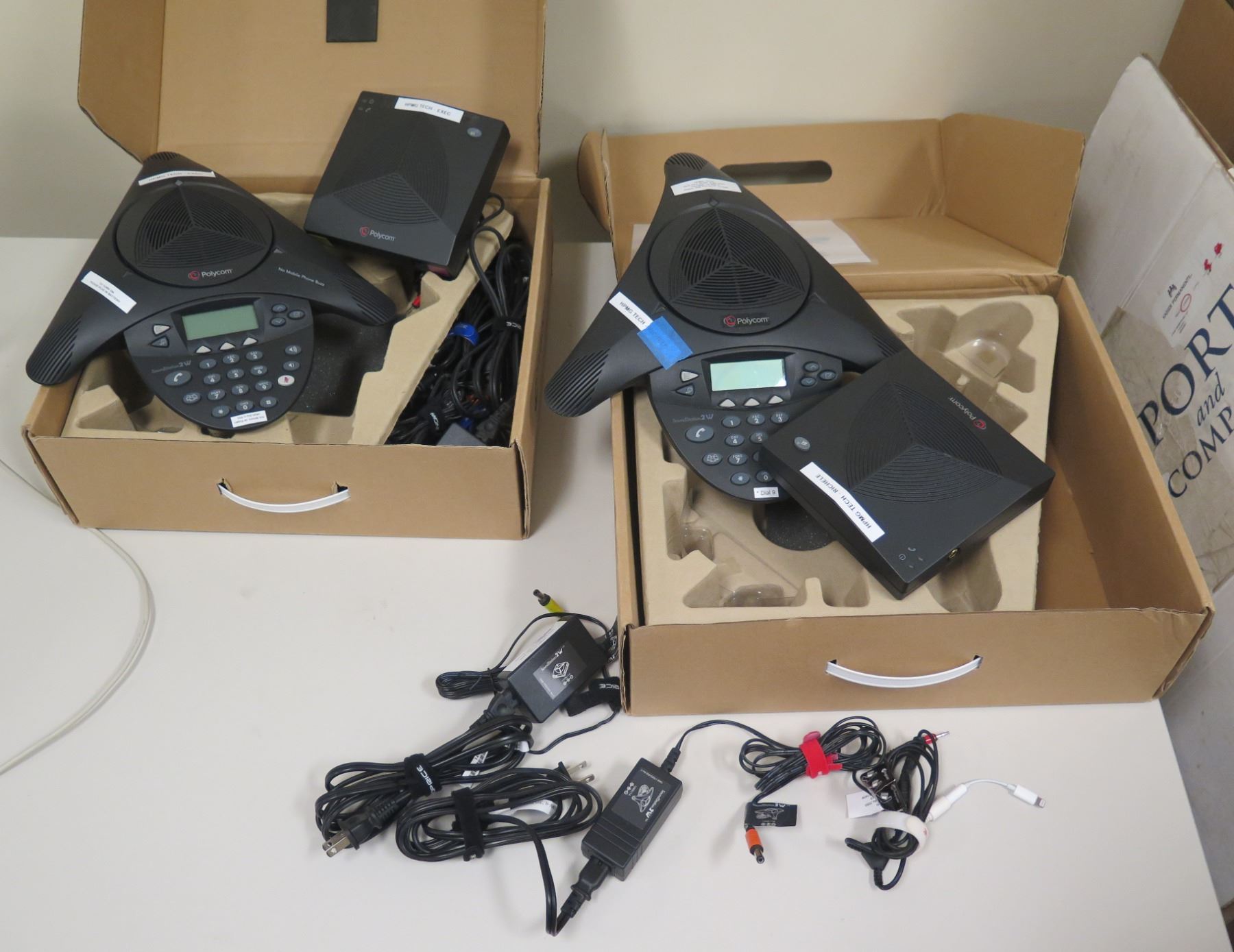 Qty 2 Polycom SoundStation 2W Conference Phones - Oahu Auctions