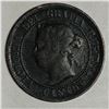 Image 2 : Canadian Large Cent 1891 Small Date Large Leaves G+