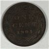 Image 1 : Canadian Large Cent 1901 EF