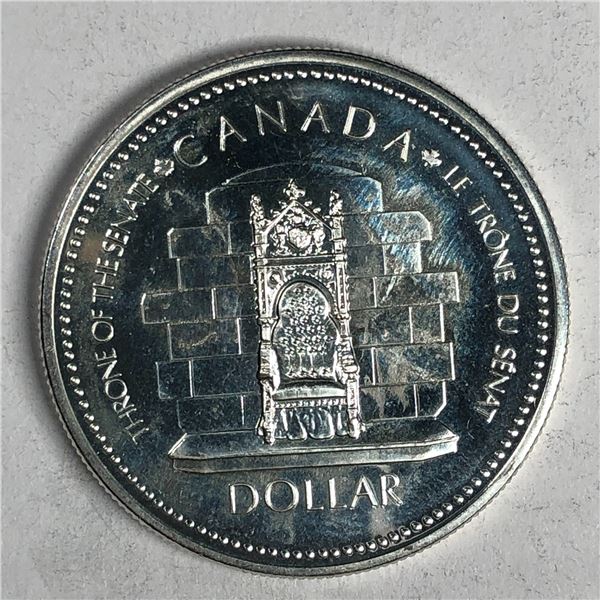 1977 Queen Elizabeth II Canadian Silver Dollar UNC