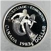 Image 1 : 1983 Queen Elizabeth II Canadian Silver Dollar UNC Heavy Cameo