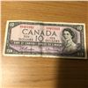 Image 1 : 1954 Circulated 10 Dollar Note
