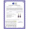 Image 2 : Genuine 6.28 ctw Amethyst & Pearl Earrings 14KT Yellow Gold - REF-49A8K