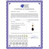 Image 2 : Genuine 2 ctw Garnet & Citrine Necklace 14KT Rose Gold - REF-24P3H