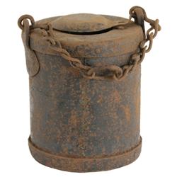 Civil War Era Grease Bucket for Artillery Use