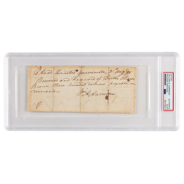 William Henry Harrison Autograph Document Signed