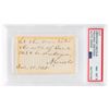 Image 1 : Abraham Lincoln Autograph Endorsement Signed as President - PSA NM-MT 8
