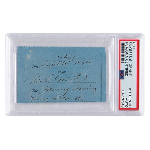 U. S. Grant Document Signed