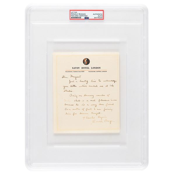 Ronald Reagan Autograph Letter Signed
