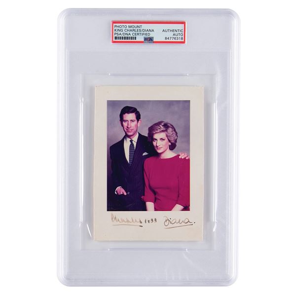 Princess Diana and King Charles III Signed Photograph (1988)
