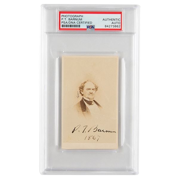 P. T. Barnum Signed Photograph