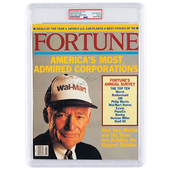 Sam Walton Signed Magazine Cover