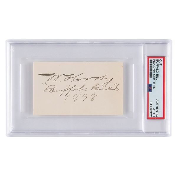 William F. 'Buffalo Bill' Cody Signature