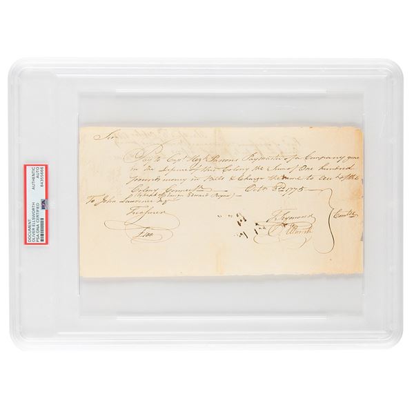 Oliver Ellsworth Document Signed