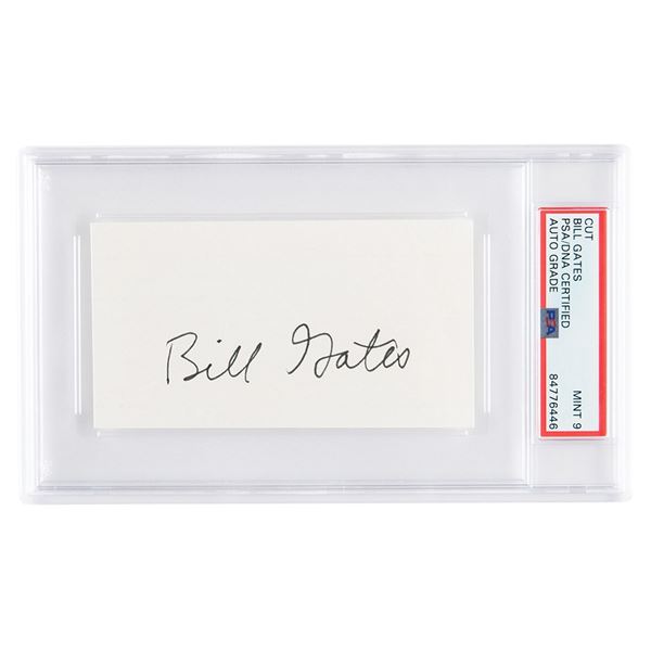 Bill Gates Signature - PSA MINT 9