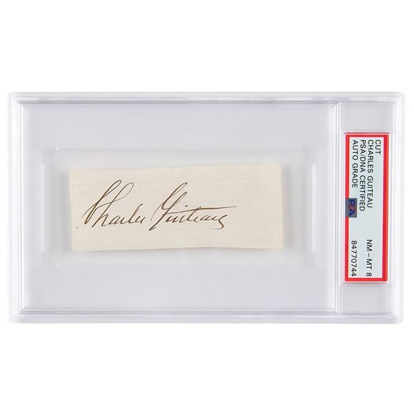 Charles Guiteau Signature - PSA NM-MT 8