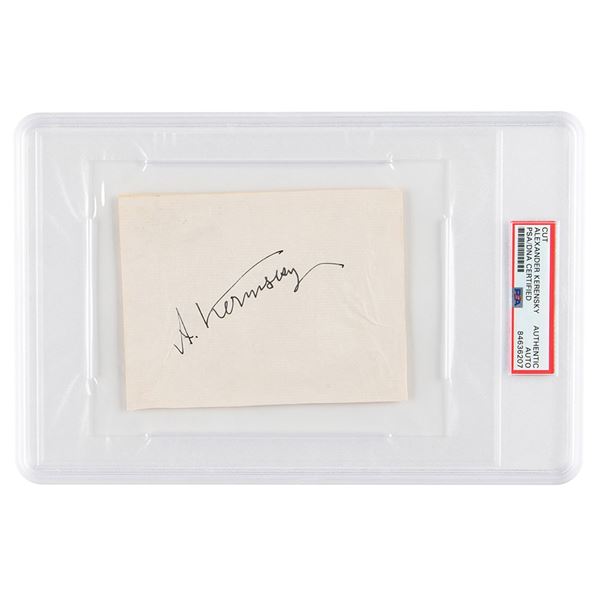 Alexander Kerensky Signature