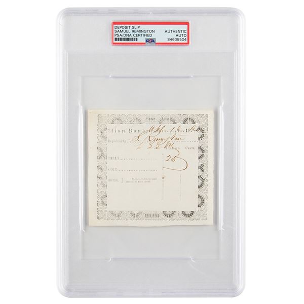 Samuel Remington Document Signed