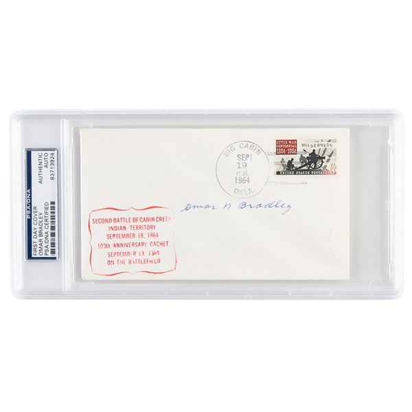 Omar Bradley Signed Commemorative Cover